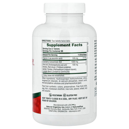 NaturesPlus, Ultra Cranberry™, Sustained Release, 180 Tablets