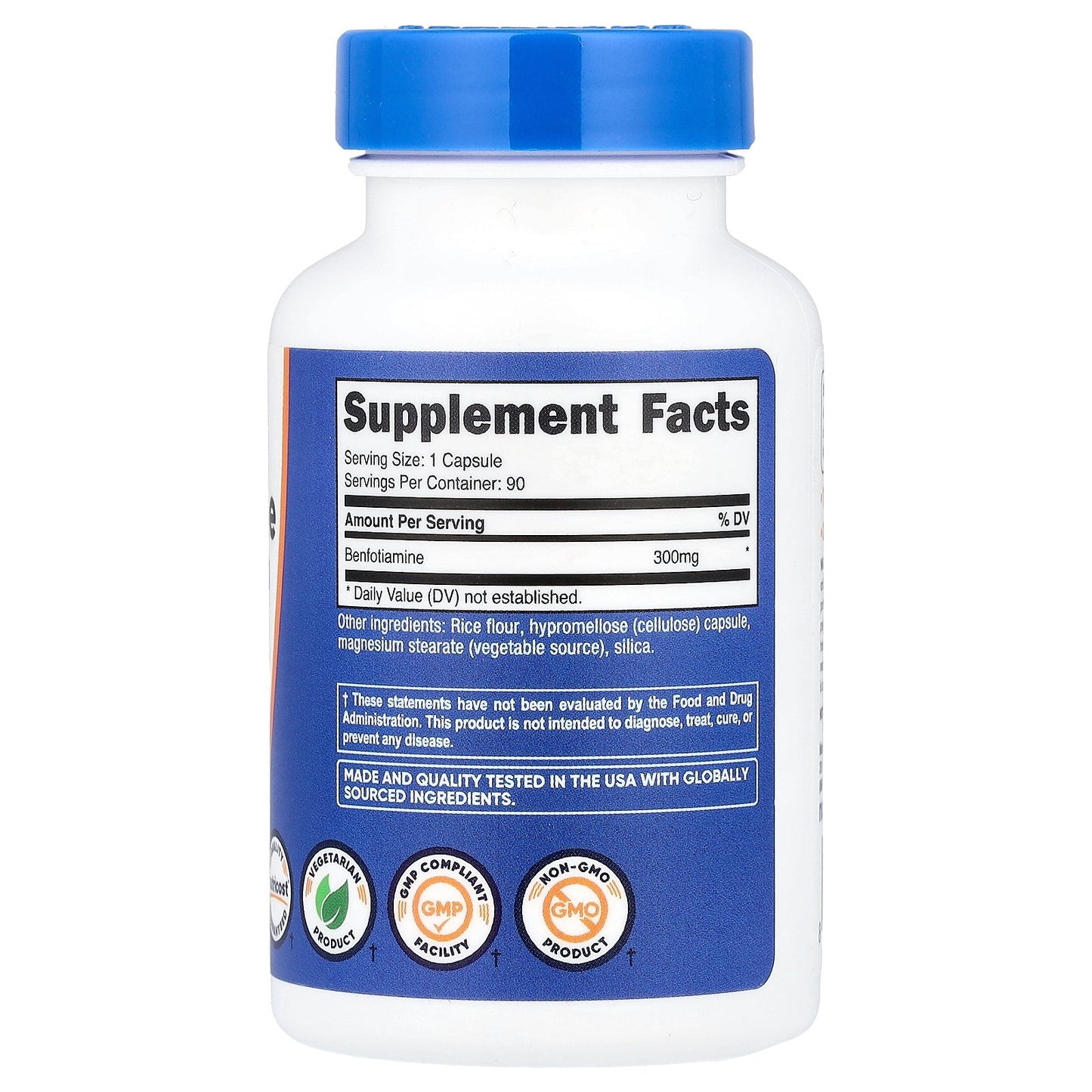 Nutricost, Benfotiamine, 300 mg, 90 Capsules