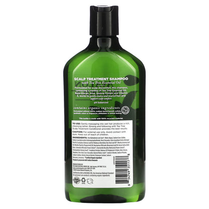 Avalon Organics, Shampoo, Scalp Treatment, Tea Tree, 11 fl oz (325 ml)