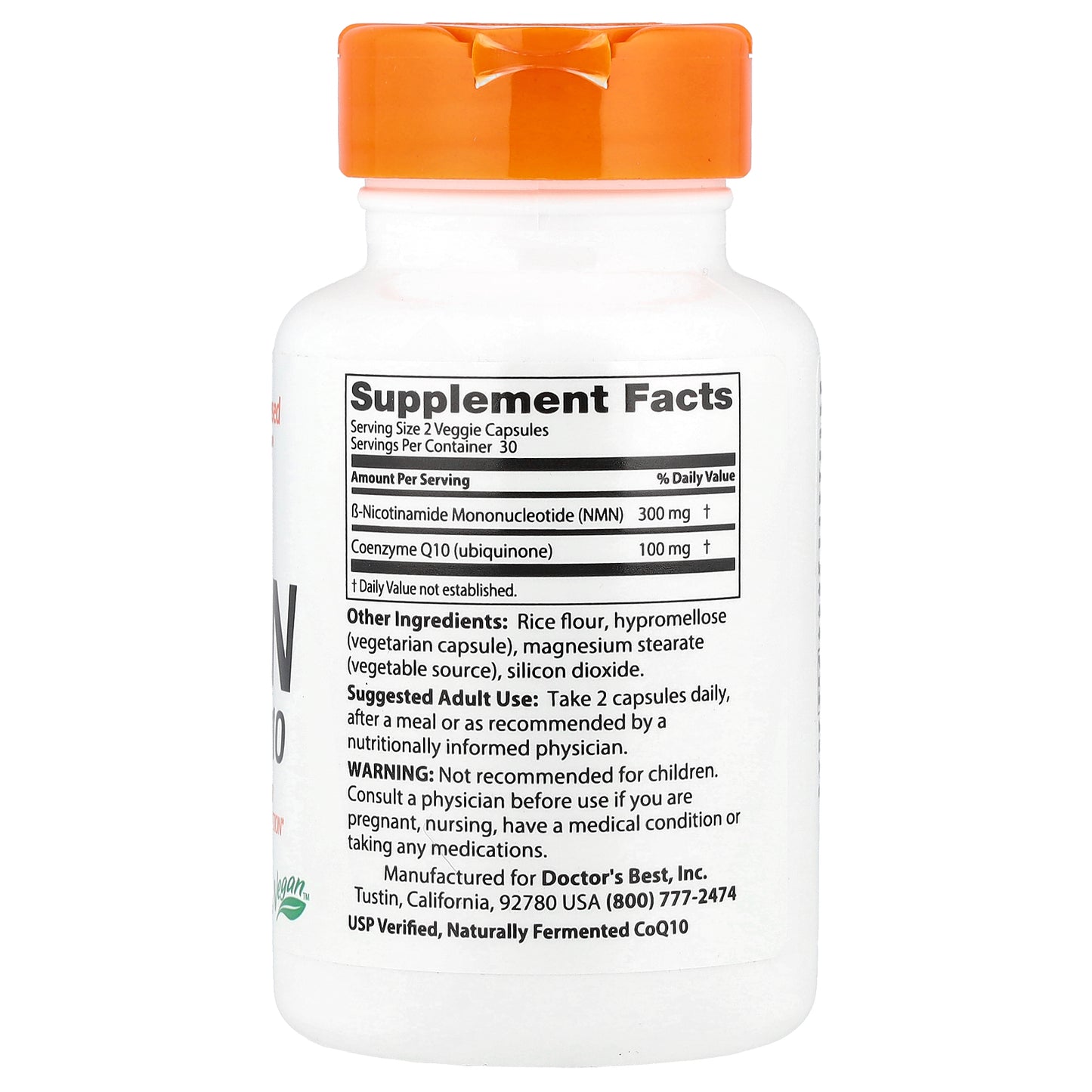 Doctor's Best, NMN + CoQ10 , 60 Veggie Caps