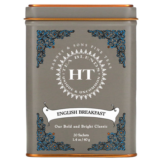 Harney & Sons, HT Tea Blend, English Breakfast, 20 Tea Sachets, 1.4 oz (40 g)