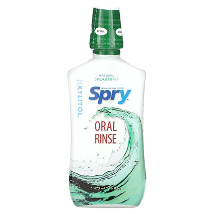 Xlear, Spry, Oral Rinse, Natural Spearmint, 16 fl oz (473 ml)