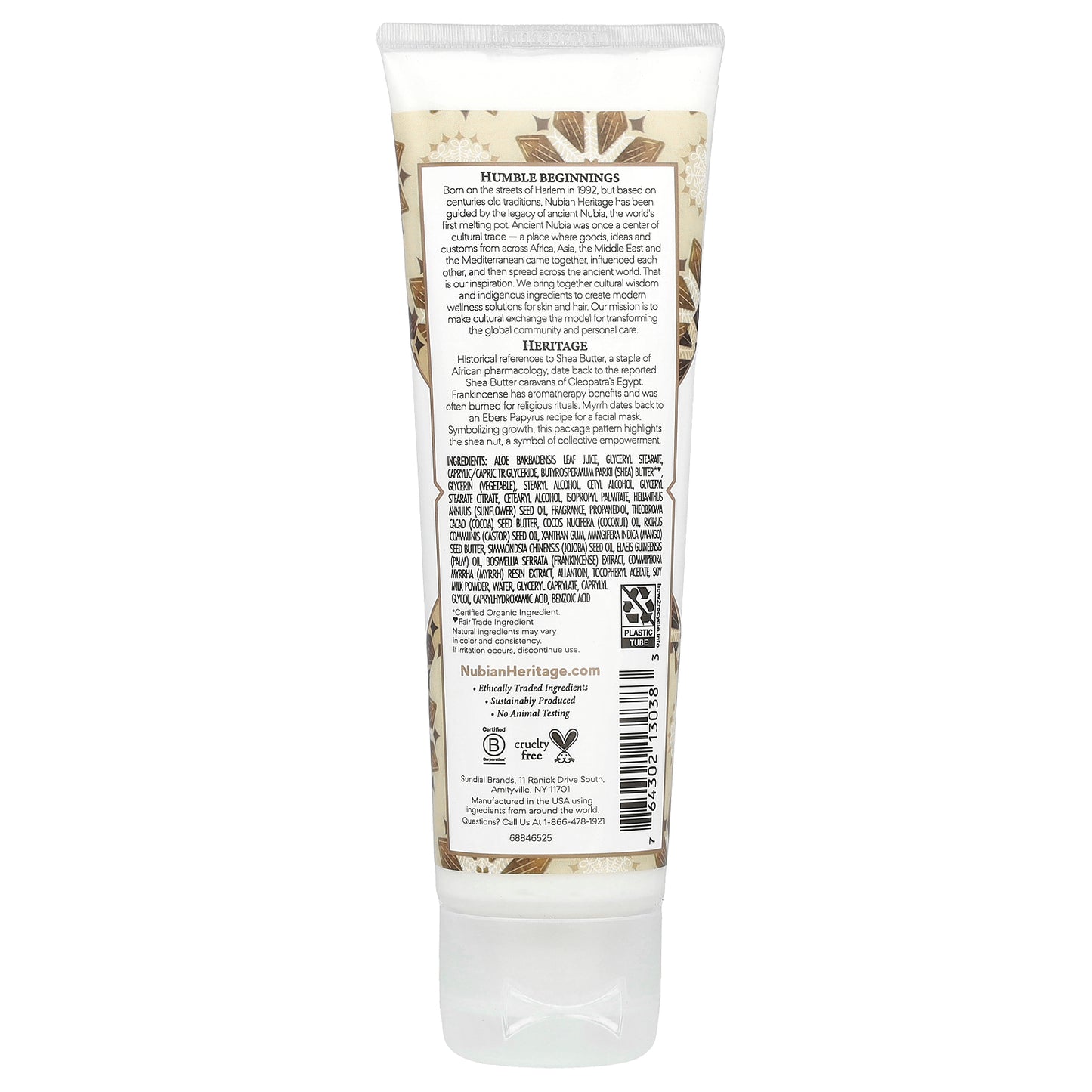 Nubian Heritage, Hand Cream, Raw Shea Butter, 4 fl oz (118 ml)