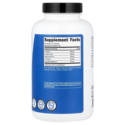 Nutricost, Performance, Nitric Oxide Booster, 180 Capsules