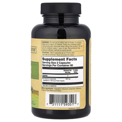 Zand, Bee Propolis, 2X Potency, 120 Capsules (400 mg per Capsule)