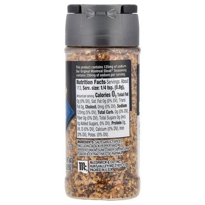 McCormick Grill Mates, Montreal Steak® Seasoning, 25% Less Sodium, 3.18 oz (90 g)