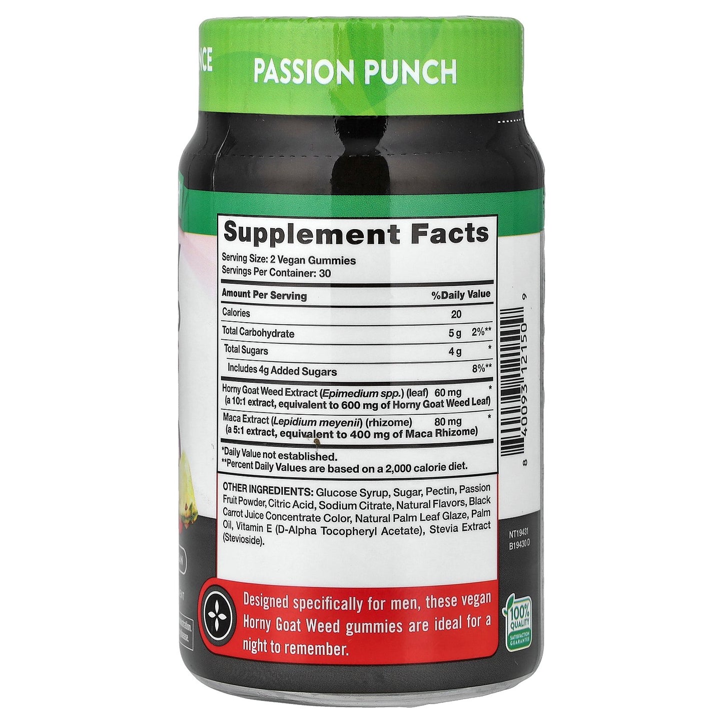 Nature's Truth, Horny Goat Weed Gummies, Delicious Passion Punch, 60 Gummies