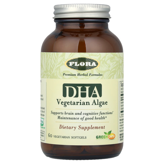 Flora, DHA Vegetarian Algae, 60 Vegetarian Softgels (250 mg per Softgel)