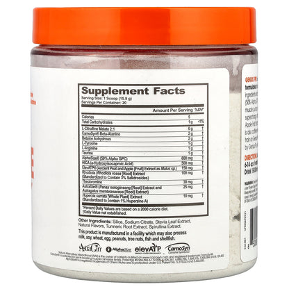 The Genius Brand, Genius Pre, Sour Apple, 11.21 oz (318 g)