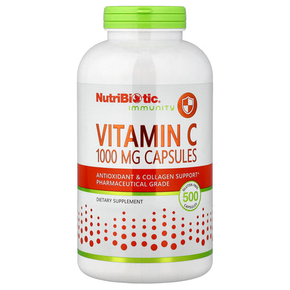 NutriBiotic, Immunity, Vitamin C, 1,000 mg, 500 Capsules