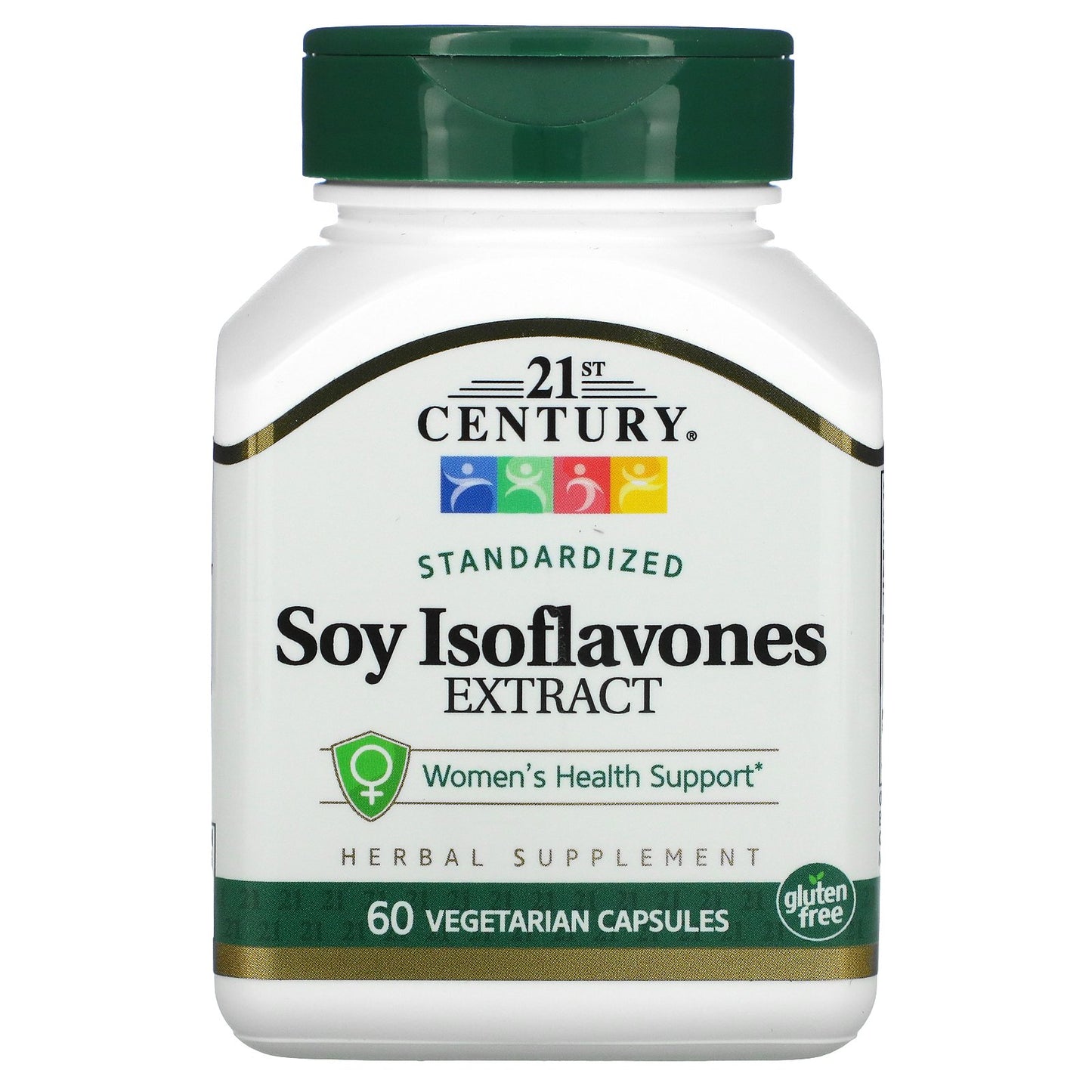 21st Century, Standardized Soy Isoflavones Extract, 100 mg, 60 Vegetarian Capsules (50 mg per Capsules)