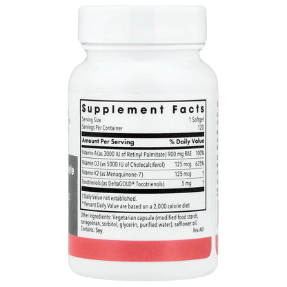 Allergy Research Group, Vitamin D3 Complete 5000, 120 Vegetarian Softgels