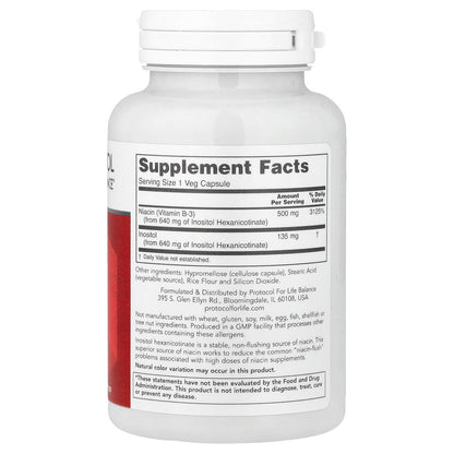 Protocol for Life Balance, Flush-Free Niacin, 90 Veg Capsules