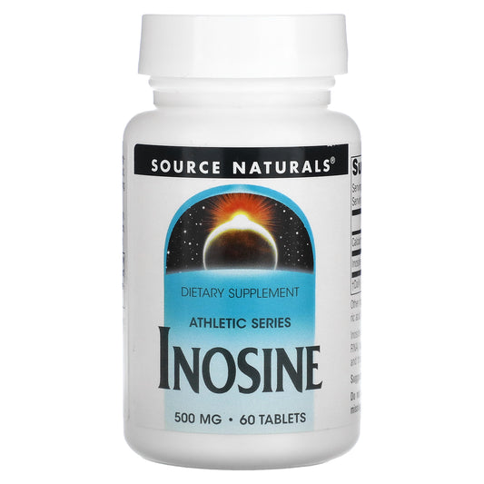 Source Naturals, Athletic Series, Inosine, 500 mg, 60 Tablets