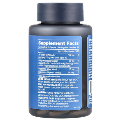 ProHealth Longevity, Think Clear, 60 Capsules