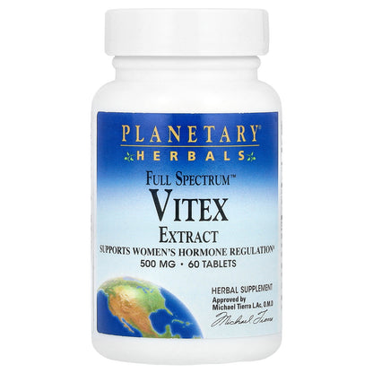 Planetary Herbals, Full Spectrum™ Vitex Extract, 60 Tablets