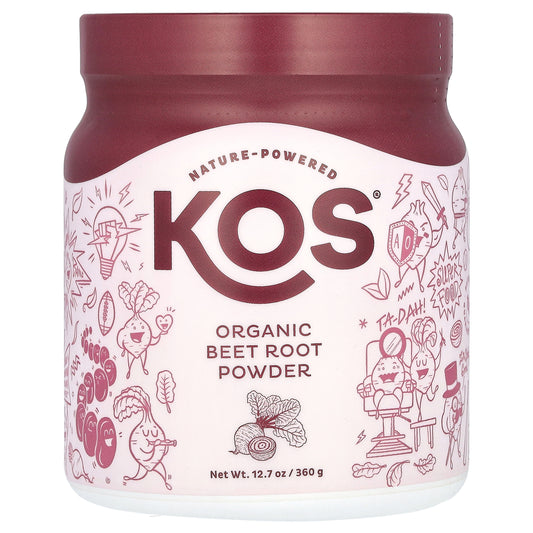 KOS, Organic Beet Root Powder, 12.7 oz (360 g)