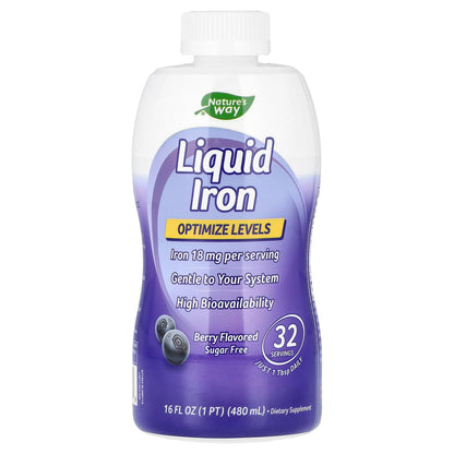 Nature's Way, Liquid Iron, Berry, 16 fl oz (480 ml)
