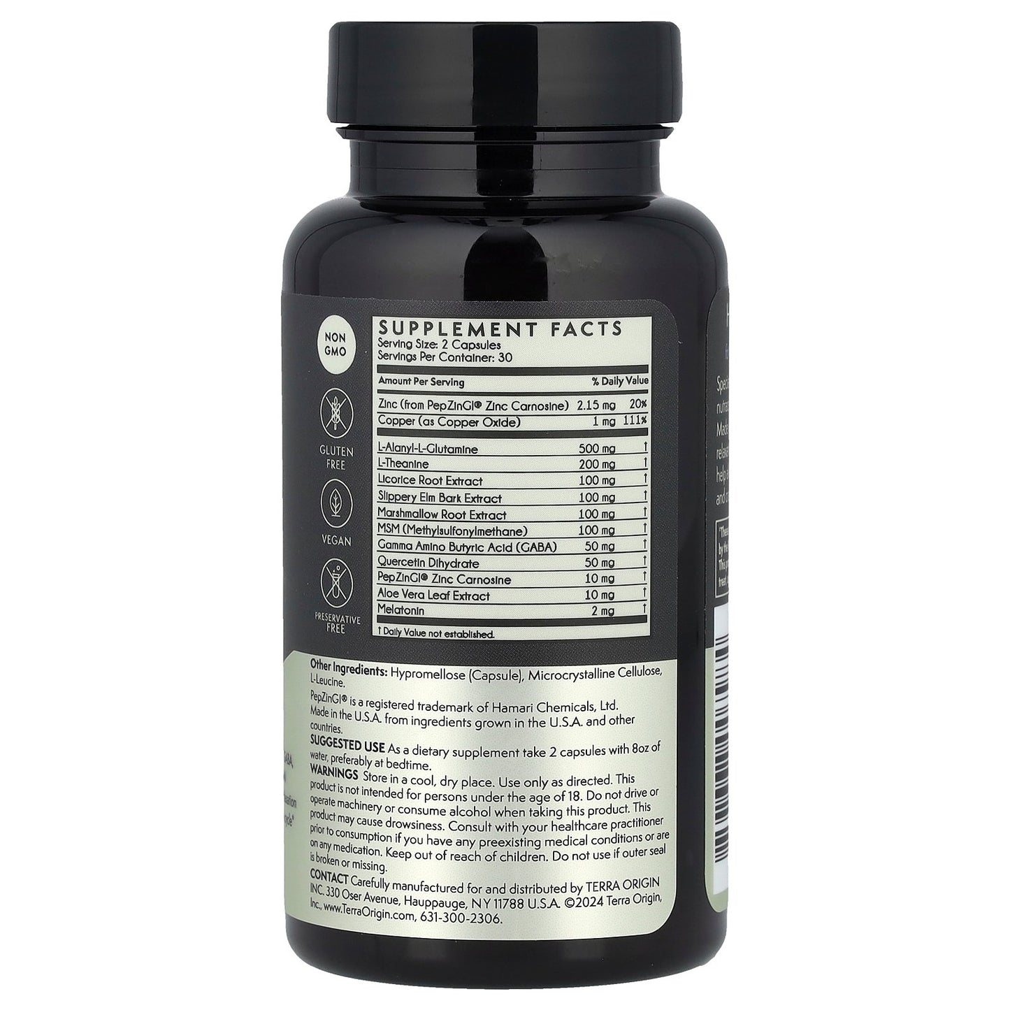 Terra Origin, Healthy Gut™ Reset PM, 60 Capsules