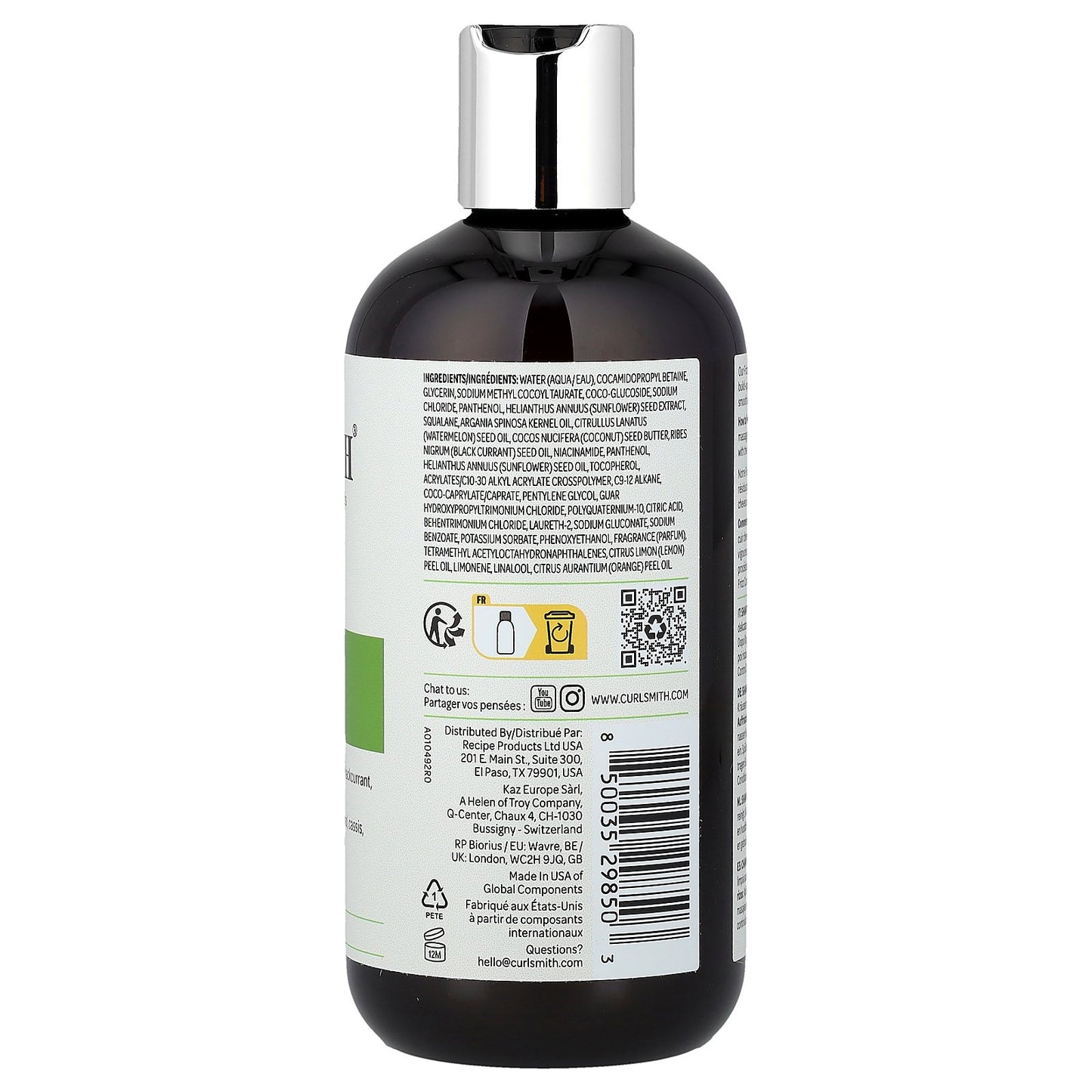 Curlsmith, Frizz Control Shampoo, All Curl Types, 12 fl oz (355 ml)