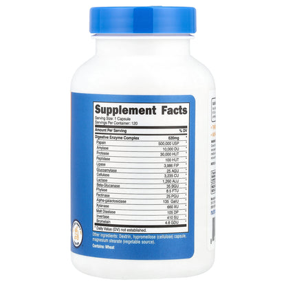 Nutricost, Digestive Enzymes, 620 mg, 120 Capsules
