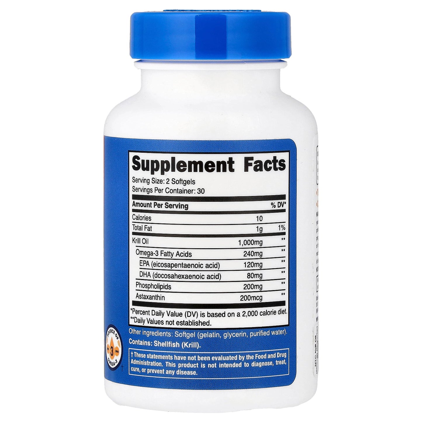 Nutricost, Krill Oil, 60 Softgels (500 mg per Softgel)