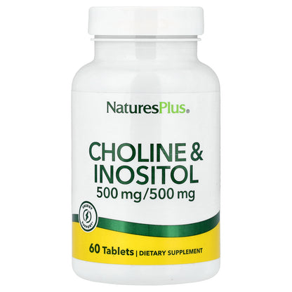 NaturesPlus, Choline & Inositol, 60 Tablets