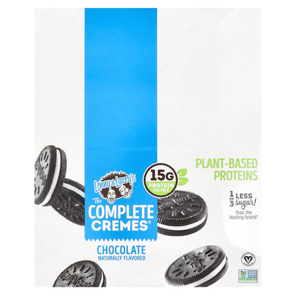 Lenny & Larry's, The Complete Cremes®, Sandwhich Cookies, Chocolate, 12 Packs, 2.86 oz (81 g) Each