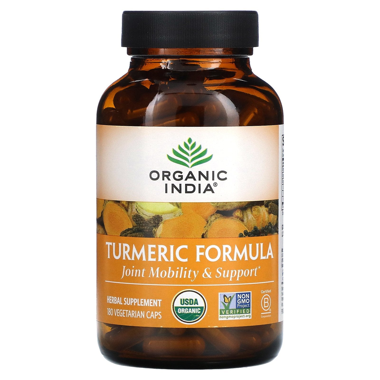 Organic India, Turmeric Formula, 180 Vegetarian Caps