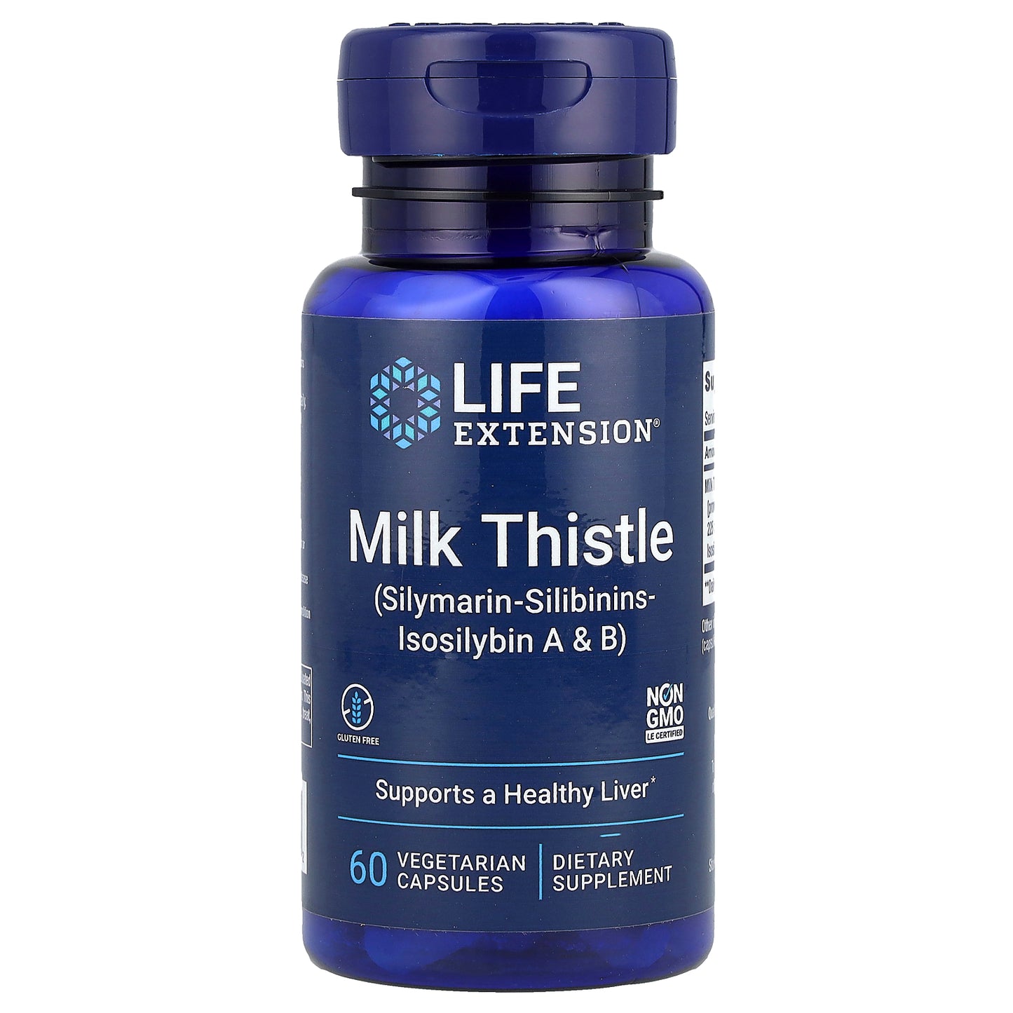 Life Extension, Milk Thistle, 60 Vegetarian Capsules (750 mg per Capsule)