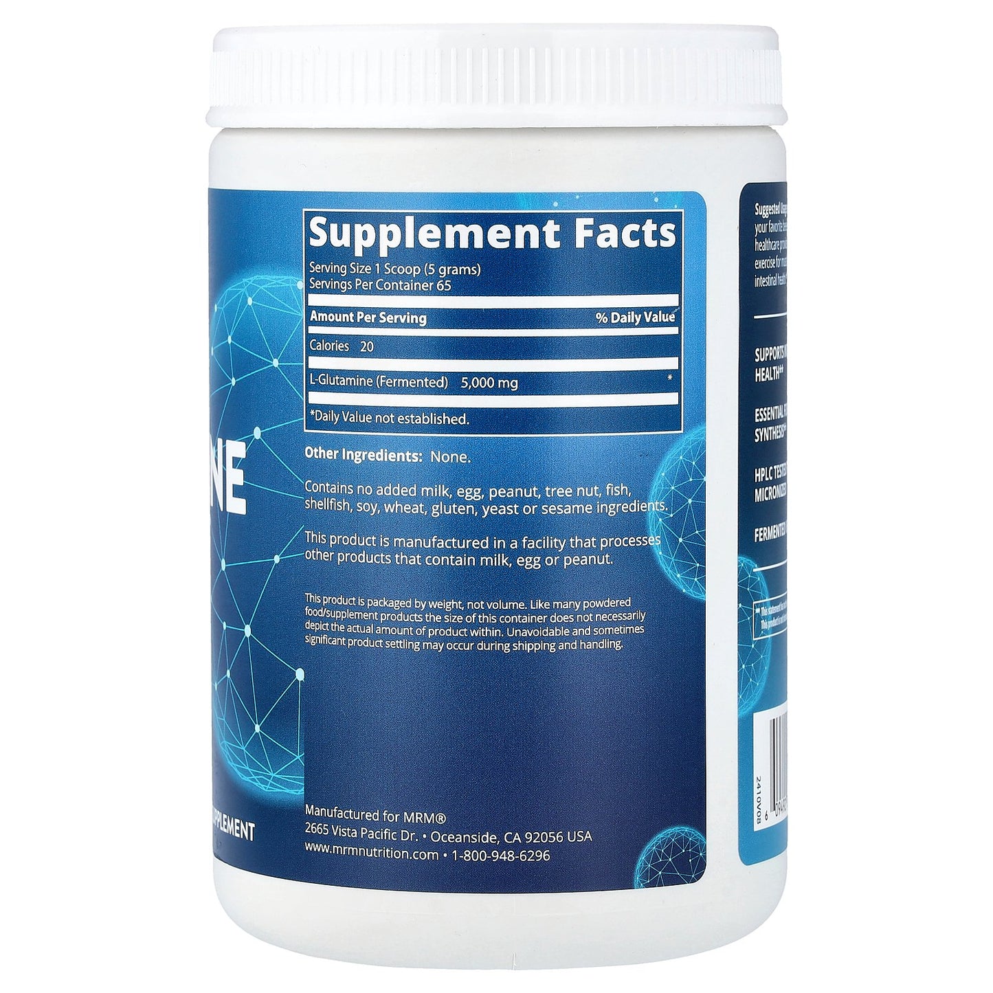 MRM Nutrition, L-Glutamine 325, 11.5 oz (325 g)