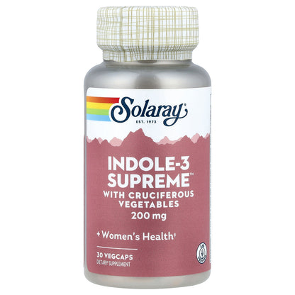 Solaray, Indole-3 Supreme™, 30 VegCaps