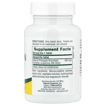 NaturesPlus, Bromelain, 500 mg, 60 Tablets