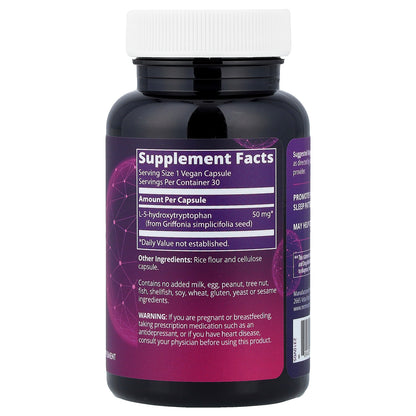 MRM Nutrition, 5-HTP, 50 mg, 30 Vegan Capsules