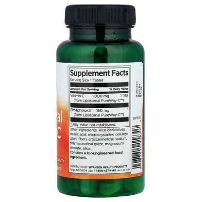 Swanson, Liposomal Vitamin C, 60 Tablets