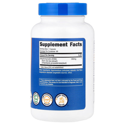 Nutricost, DHM, 350 mg, 90 Capsules