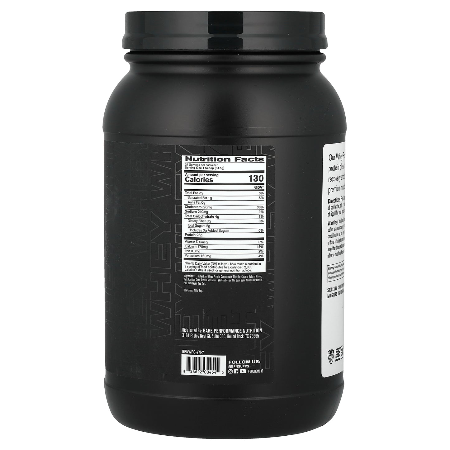 BPN, Whey Protein, Vanilla, 2 lbs 0.9 oz, (932 g)