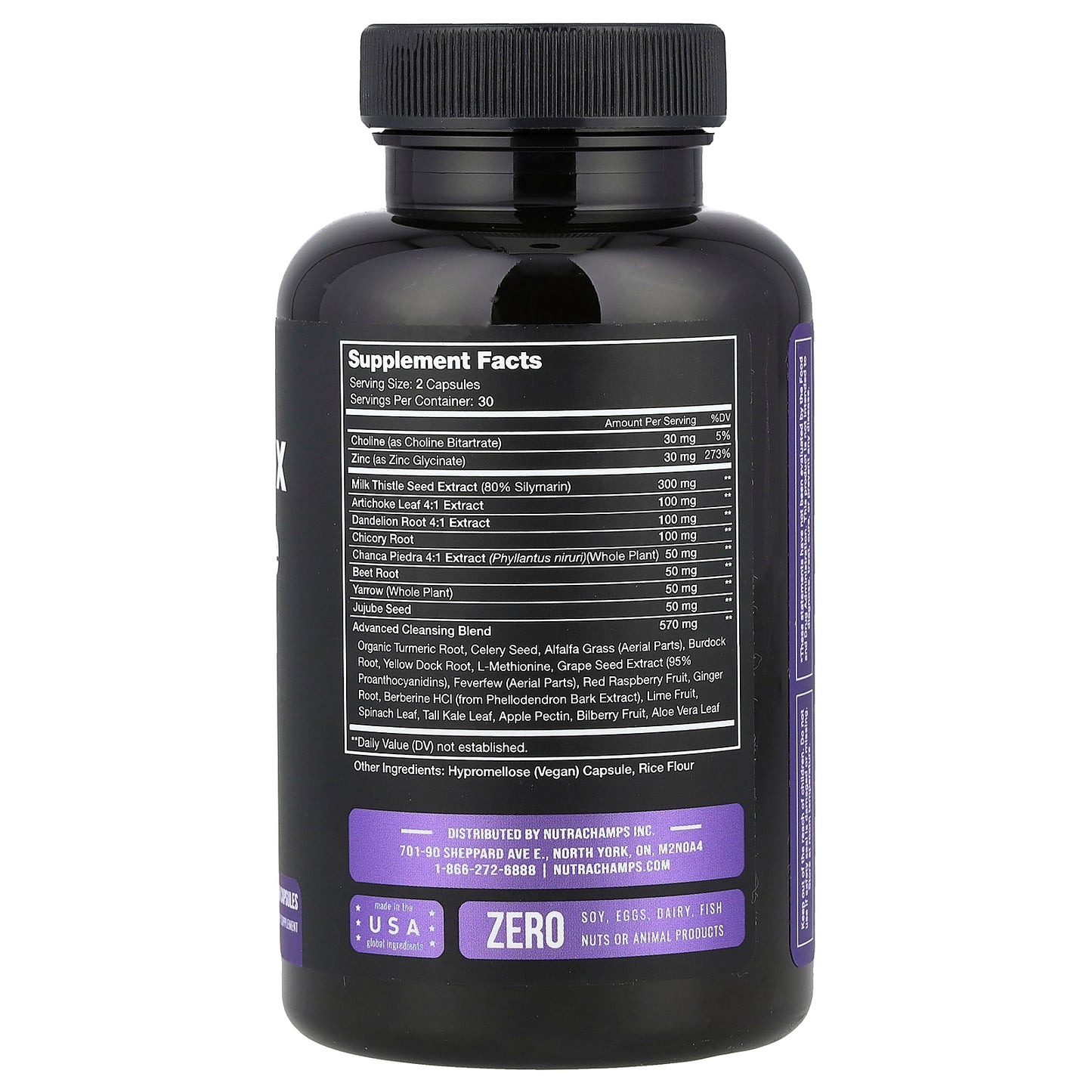 NutraChamps, Liver Detox & Cleanse, 60 Vegan Capsules