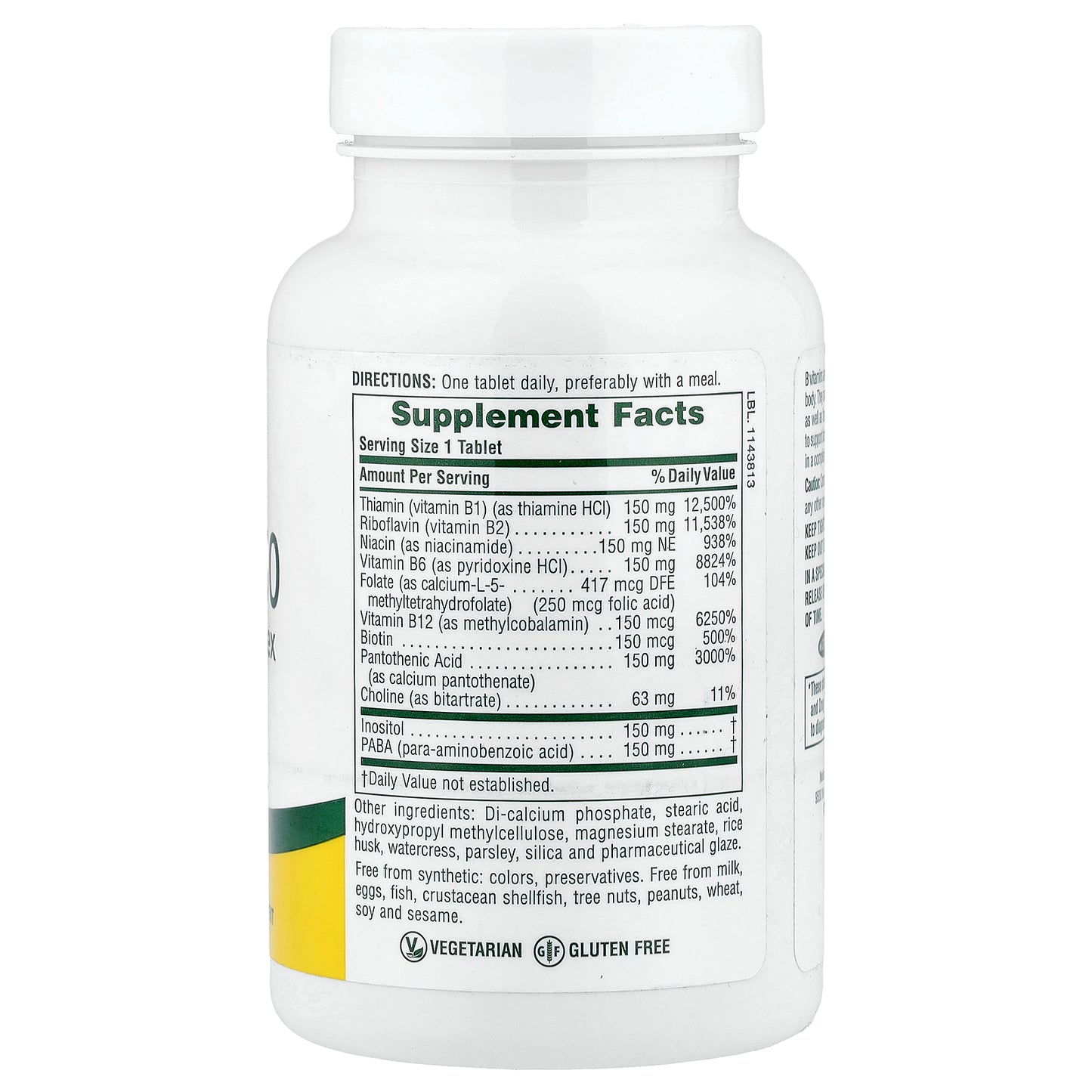 NaturesPlus, Mega B-150, Sustained Release, 60 Tablets