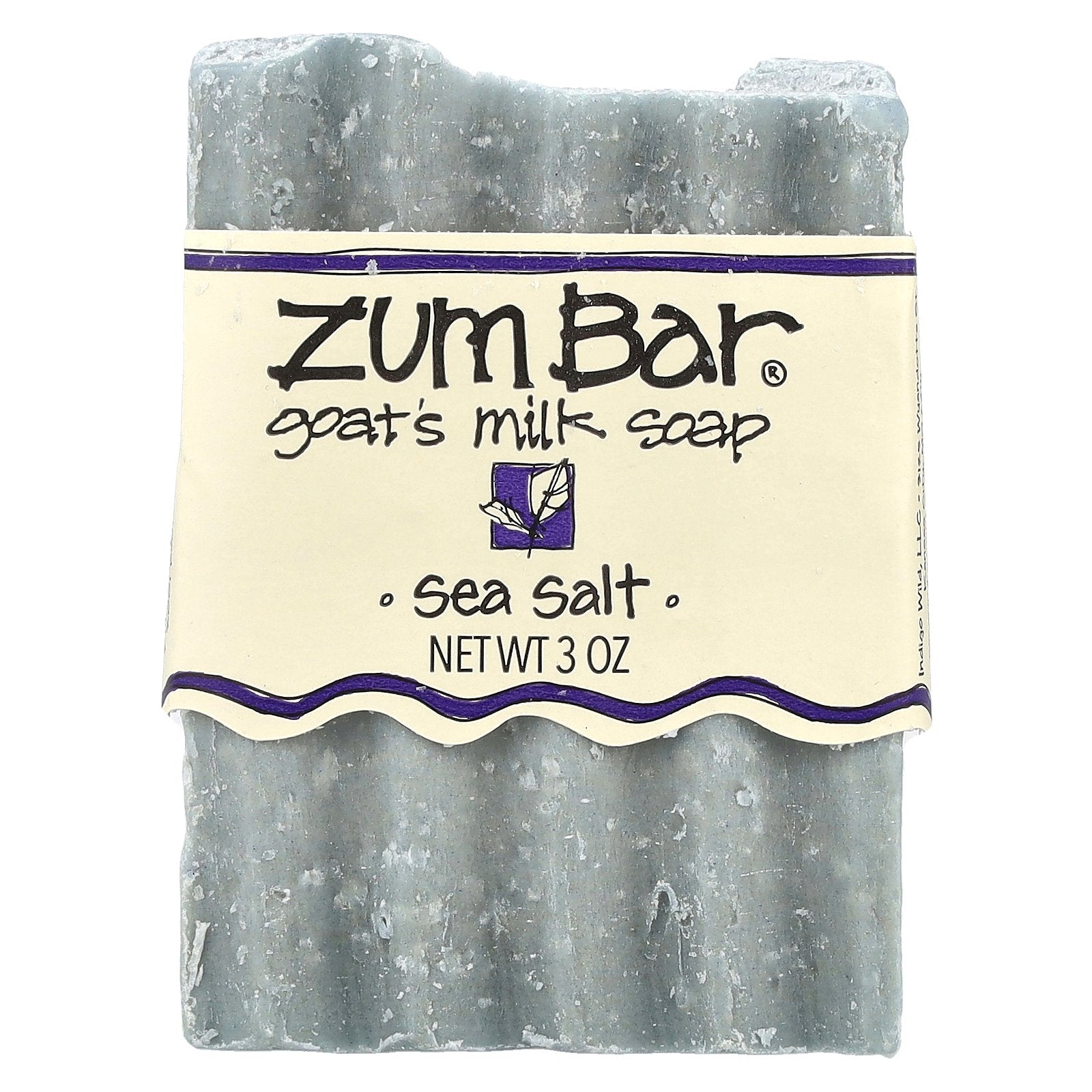 ZUM, Zum Bar®, Goat's Milk  Soap, Sea Salt, 3 oz