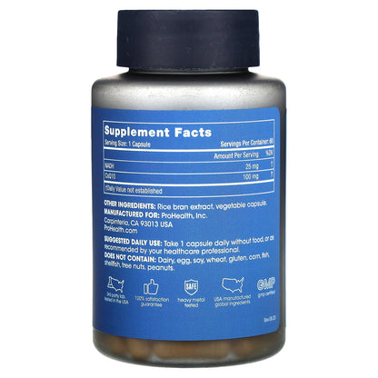 ProHealth Longevity, NADH + CoQ10, 60 Capsules