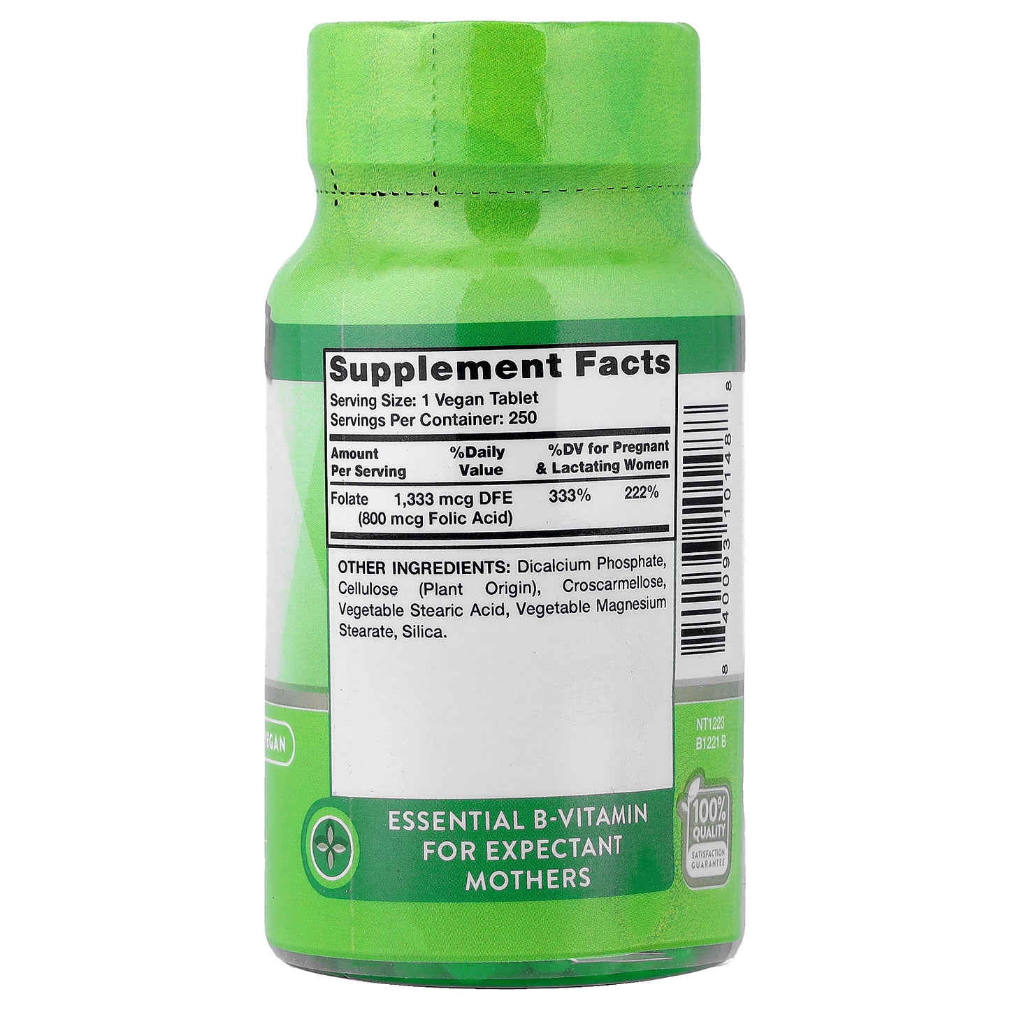 Nature's Truth, Folic Acid, 800 mcg, 250 Tablets