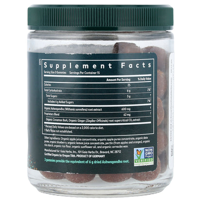 Gaia Herbs, Ashwagandha Gummies, Apple Cinnamon, 45 Gummies