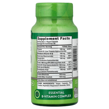 Nature's Truth, Balanced B-100, High Potency, 60 Capsules