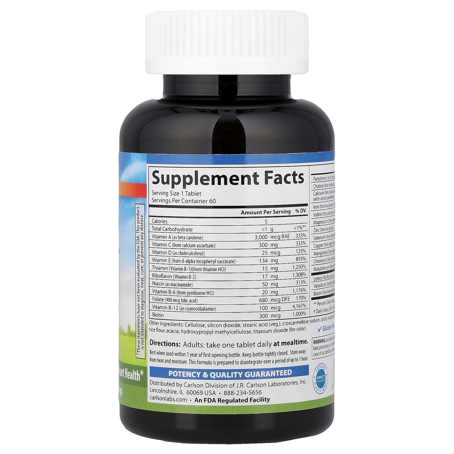 Carlson, Super 1 Daily®, 60 Vegetarian Tablets