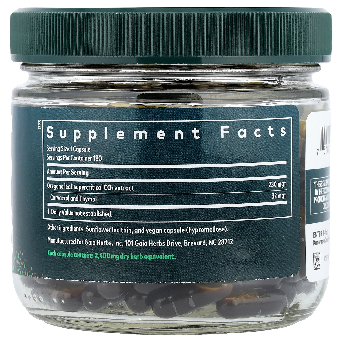 Gaia Herbs, Oil of Oregano, 180 Liquid Phyto-Caps®