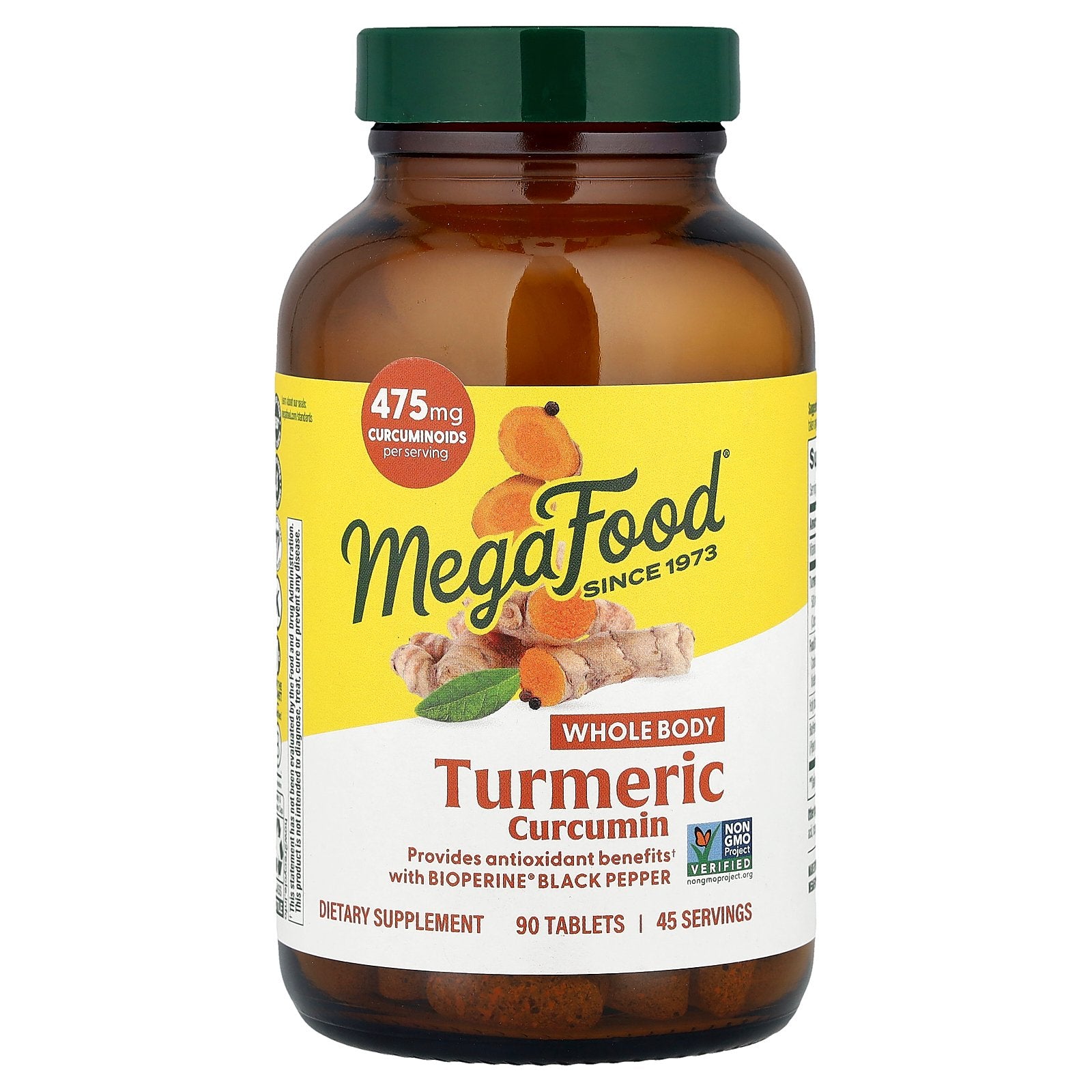 MegaFood, Turmeric Curcumin, 90 Tablets