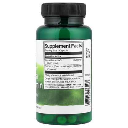 Swanson, Full Spectrum® Boswellia and Curcumin, 60 Capsules