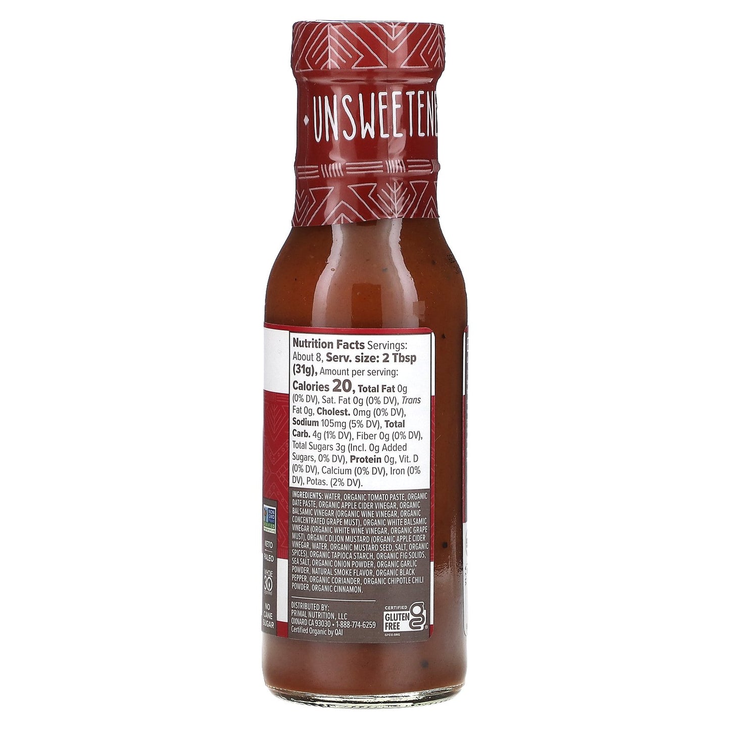 Primal Kitchen, Classic BBQ Sauce, Unsweetened,  8.5 oz (241 g)