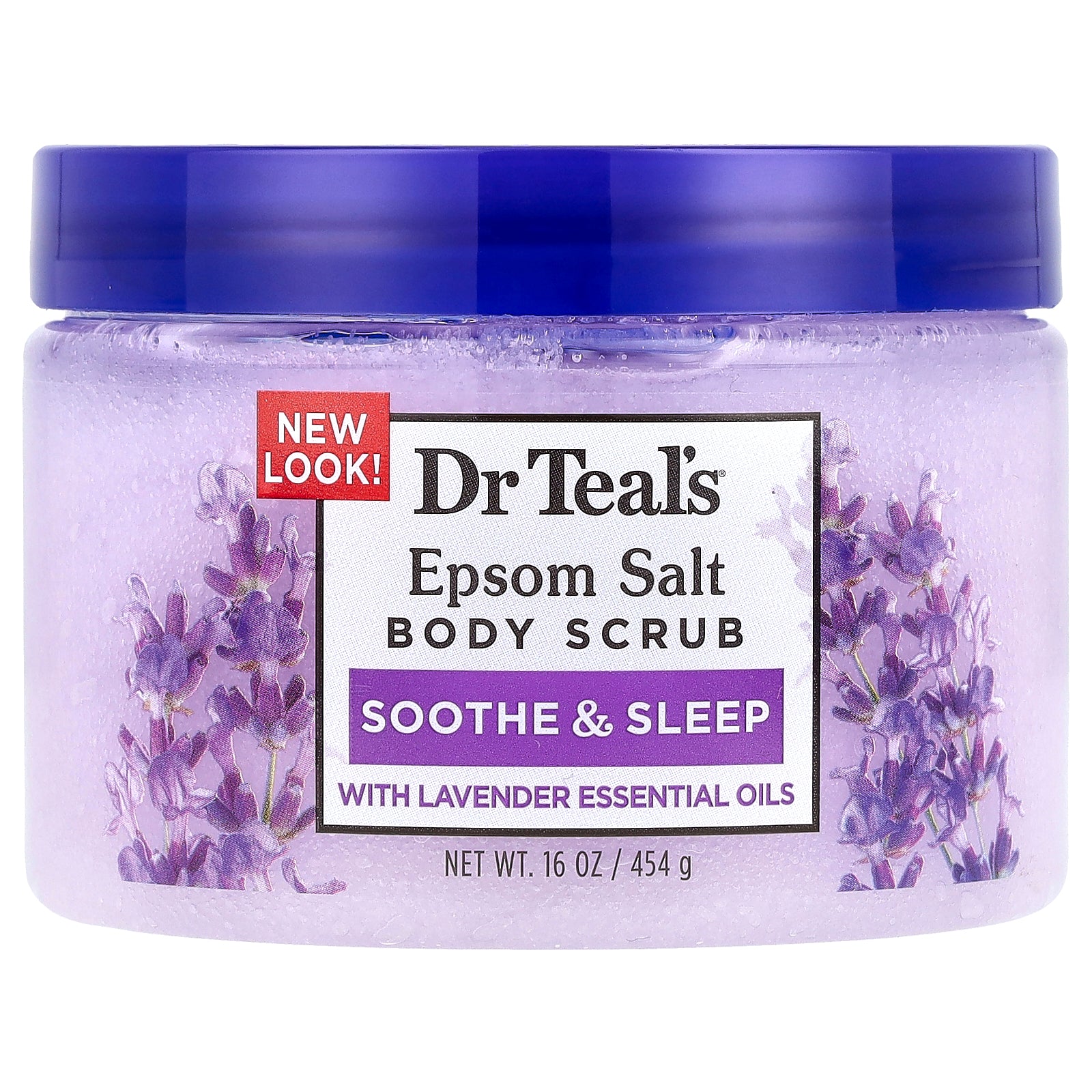 Dr. Teal's, Epsom Salt Body Scrub, Lavender, 16 oz (454 g)